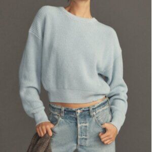 Reformation Winnie Sweater Size S Mineral Blue